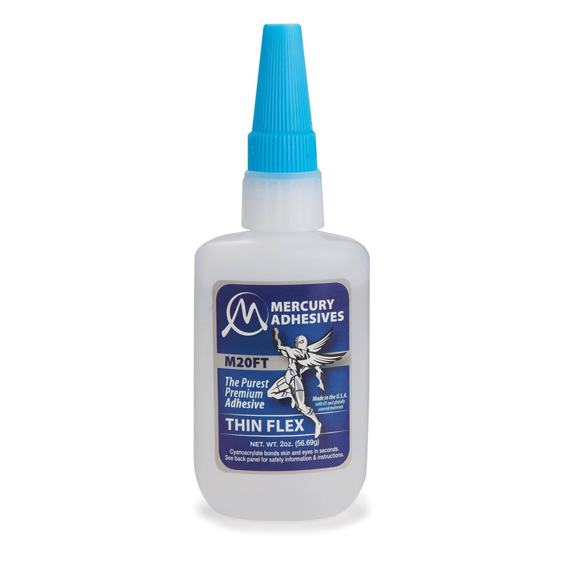 CA Glue with No-Clog Cap - Types:Thin Flex - Size:2-oz